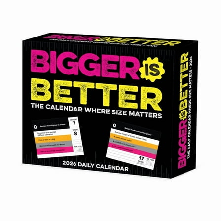 Bigger Is Better 2026 Box Calendar, (Paperback)