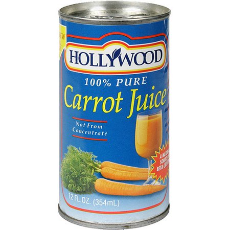 Hollywood Organic Carrot Juice  11.2 oz (Pack of 18)