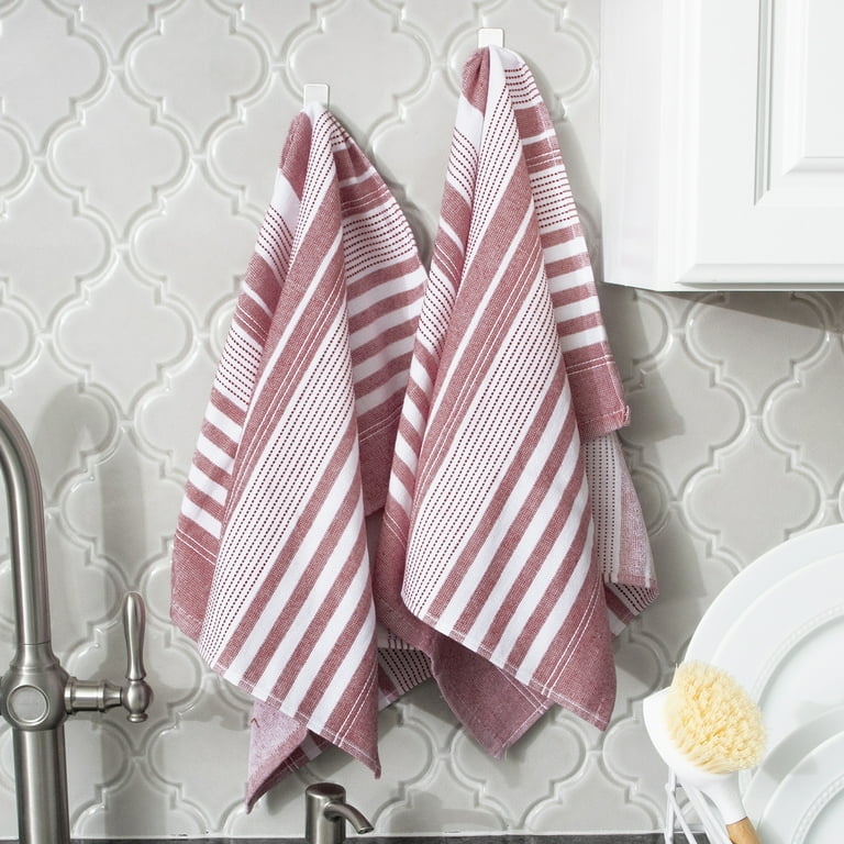 Dual Sided Terry Kitchen Towel Sage Green/Cream - Figmint™