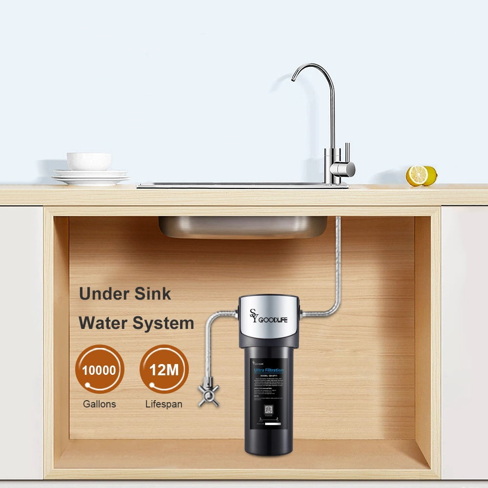 Q5 Ultrafiltration Series 0.01 Micron Household Kitchen Sink Drain Filter, Removes 95% of Harmful Substances