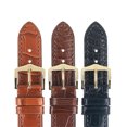 thumbnail image 4 of Hirsch London Alligator Watch Strap - Golden Brown - M - 16mm / 14mm - Shiny Gold Buckle - Alligator Leather Band, 4 of 9