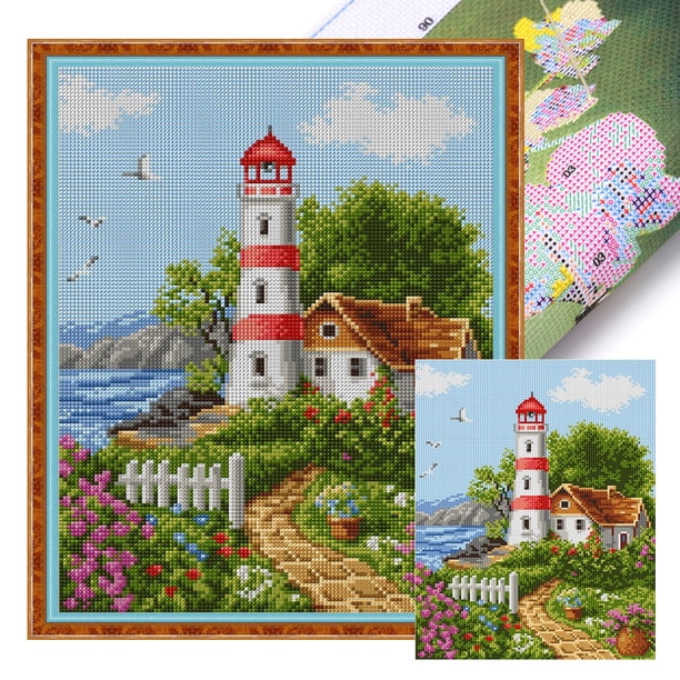 Hilo Algodón Ecológico Bordado Punto Cruz Cabaña 11CT 40x50cm