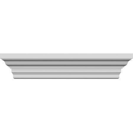 

Ekena Millwork 111 Bottom Width x 119 3/4 Top Width x 7 7/8 H x 1 1/4 P Classic Crosshead