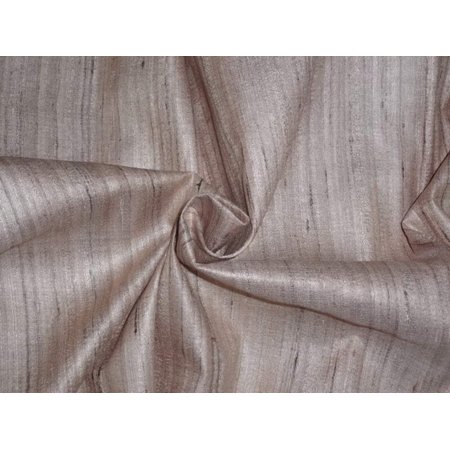 TUSSAR SILK FABRIC WITH WILD NOIL SILK STRIPES 44quot; WIDE [6181]
