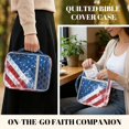 thumbnail image 3 of TSOVTHRID American Flag Paint Splatter Print Mens Bible Cases Church Bags, Bible Cover with Portable Handle, Lightweight Quilted Carrying Book Case for Bibles Study, 3 of 7