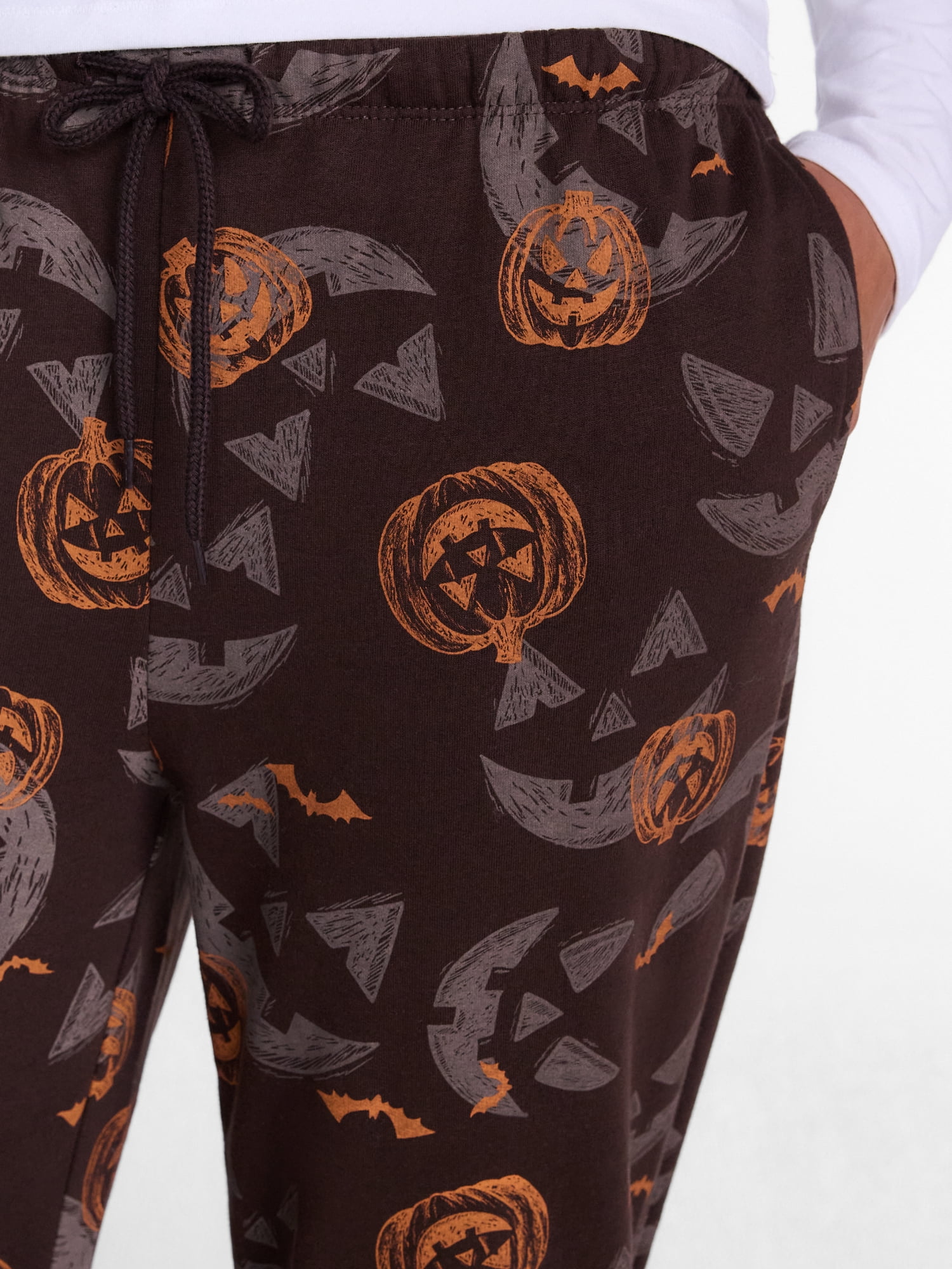 Women’s Graphic Halloween Haunted Pumpkins Jogger Pants, Sizes XXS-XXL