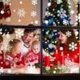 thumbnail image 4 of Cuadros navideños para ventanas, 228 copos de nieve, pegatinas para ventanas, decoración navideña para ventanas, pegatinas para ventanas, decoración de ventanas de PVC, autoadhesivas, para puertas,, 4 of 6