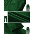thumbnail image 5 of Pantalones casuales que combinan con la parte delantera plana y delgada para hombre, color verde, 5 of 5