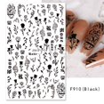 thumbnail image 1 of Calcomanías 3D para uñas calcomanías serpiente negra sangre arañazos payaso ojos de Halloween tatuaje diseño deslizante invierno manicura decoración SAF792 Tan Jianjun  unisex, 1 of 2