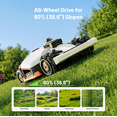 thumbnail image 6 of Mammotion LUBA 3 AWD 3000H Robot Lawn Mower with Garage ,0.75 Acres,360° LiDAR+RTK+AI Vision Tri-Fusion Positioning,2.2-4.0in Cut, 6 of 10