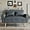 Dark Gray, variant on XgoodX 47" Small Modern Loveseat Sofa, Mid Century Linen Fabric 2-Seat Sofa Couch Tufted Love Seat with Back Cushions and Tapered Legs for Living Room, Bedroom and Small Space (Black)