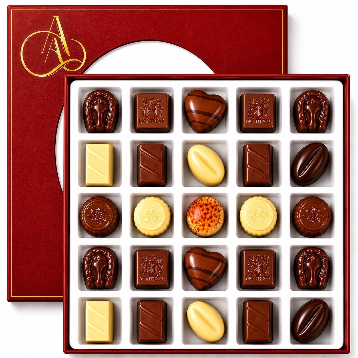 Andy Anand Sugar-Free Belgian Chocolate Truffles 48 Pieces Gluten-Free Stevia Sweetened Gourmet Chocolate Gift Box