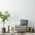 thumbnail image 4 of Simply Daisy 16-inch Square Butterflies Polyester Indoor Pillow, Dusty Smoke Blue Qty 1, 4 of 4