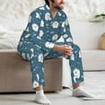 thumbnail image 7 of Picia Christmas sheep Pattern Men’s Long-Sleeve Sleepwear Set - Soft 2-Piece Loungewear with Pockets, Comfy PJs for Relaxing Nights-Large, 7 of 7