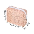 thumbnail image 2 of 1 Pc Bolsa Cosmética Floral Portátil para Mujeres para Vacaciones y Viajes de Negocios Rosa Poliéster, 2 of 3