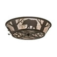 thumbnail image 3 of Meyda Tiffany 99037 Wildlife On The Loose 4 Light 22" Wide Semi Flush Ceiling Fixture -, 3 of 4