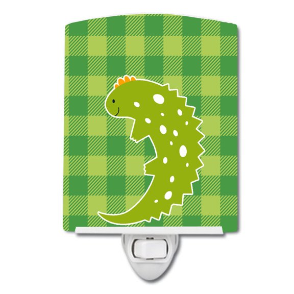 Caroline's Treasures BB6748CNL Lizard on Plaid Ceramic Night Light, 6x4x3", multicolor
