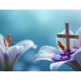 thumbnail image 4 of Stained Glass Style Easter Banner with He is Risen Message Background Decoration for Church Celebrations Easter Parties and Religious Gatherings, 4 of 4