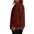 thumbnail image 4 of yievot Sweatshirts for Women Oversized Crewneck Long Sleeve Pullover Tops with Pockets, 4 of 8