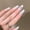 JP2996 [Glue model], variant on Nude French white edge manicure sheet flash diamond explosion flash wearing nail short T-shaped medium and short manicure patch manufacturers wholesale