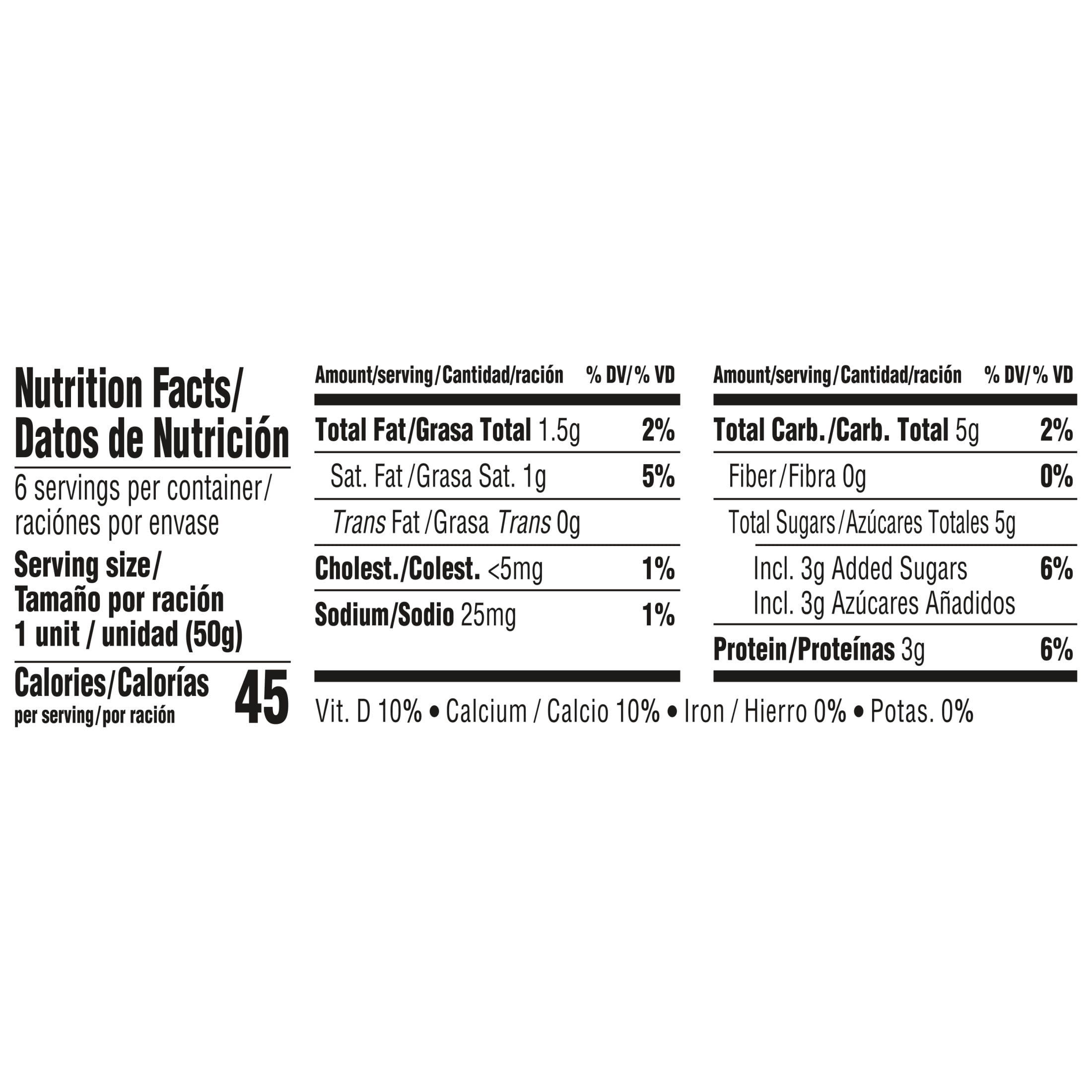Danonino Strawberry Dairy Snack, 1.76oz, 6 Count