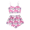 thumbnail image 5 of LILIYA Halloween Pajamas for Women Cute Print Camisole and High Waist Shorts Pajama Set Nightwear Set Funny Skeleton Sleepwear, 5 of 5