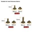 thumbnail image 2 of 100 Sets Leather Rivets 3 Size Metal with 3 Setter Tools, Bronze Tone, 2 of 6