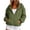 Green hoodie sweatshirt women, variant on 1/2 Zip Pullover Women Long Sleeve Drawstring Hem Hooded Sweatshirts Half Zip Up Hooded Sweaters with Kangaroo Pocket Green,S