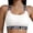 AB128 White, variant on Stretch Letter Band Bralette For Women Comfortable Support Seamless Soft Wireless Bra For Everyday Wear