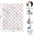 thumbnail image 4 of White Cartoon Unicorn Star Pattern Blanket,Comfortable Soft Flannel Throw Blanket,All Season,Warm Lightweight Blankets for Sofa Bed Couch Living Room Chair,30"x40", 4 of 4