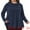 Dark Blue, variant on DARING DIVA Women's Plus Blouse Cowl Neck Casual Tunic Tops with Pockets 1X Dark Blue