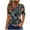 Black, variant on Raeneomay Oversized T Shirts for Women Summer Tops for Women Vacation Trendy V Neck Short Sleeve Shirts Casual Loose Spring Vintage Floral Print Comfy Tunic Clothes