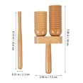 thumbnail image 2 of MOVTOTOP 1 Set Cylindrical Beech Wood Musical Toys for Beginner 11.8x3.0x1.4in, 2 of 8
