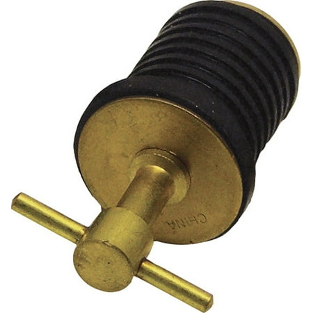 - Shoreline Marine Twist Type Drain Plug, Brass 1 in