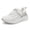 White, variant on Gymepic Girls Breathable Mesh Running Shoes Lightweight Athletic Sneakers Non-Slip Kids Sport Shoes