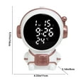 thumbnail image 3 of Latrodar Astronaut Cub Electronic Alarm Clock Featuring Adjustable Night Mode Long-Lasting venience And Comfort Red 5.8x4.52 Inch Home Decor, 3 of 5