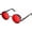 Black Red, variant on Retro Gothic Steampunk Sunglasses for Women Men Round Lens  Frame