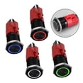 thumbnail image 3 of GLFILL 16mm Metal Latching Push Button Switch 12V with LED Light Self-Locking/Rese, 3 of 5