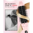 thumbnail image 2 of DORISILK Infrared Thermal Hair Brush for Sleek, Shiny Hair，1.5inch Heated Round Volumizer Faster Blowout, 5-Temp，Heated Round Brush for Curling and Straightening，Dual Voltage for Travel Using, 2 of 8