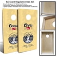 thumbnail image 3 of Skip's Garage Coors Banquet Beer Solid Wood Cornhole Board Set, 3 of 6