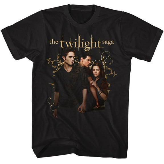 Twilight Edward Jacob Bella Black Adult T-Shirt