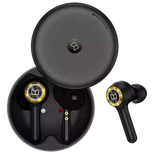 Monster W3-B Audifonos Inalambricos Bluetooth Gamer Con Micrófono Enc Hd Integrado Impermeable Ipx6 Negro Hifi Estéreo in-ear Cancelación De Ruido Multimodo Carga Rápida Headset 24h De Juego