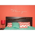 thumbnail image 3 of Bedroom Décor P.S. I Love You Home Wall Decals Nursery Quote 23x6-Inch White, 3 of 5