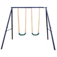 thumbnail image 6 of CIPACHO Two Station Kids Swing Set, Kids Backyard Playset for Age 3+, Blue, 6 of 7