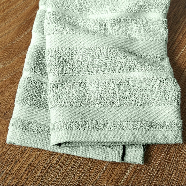 Pistachio Green Linen Waffle Towel SET / Hand, Face, Body Linen