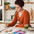 thumbnail image 2 of Colored Gel Pens, Lineon 20 Colors Retractable Gel Ink Pens with Grip, Medium Point(0.7mm) Smooth W, 2 of 8