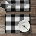 thumbnail image 3 of VHC Brands Placemat 13x19 Set of 2, Cotton Dining Room, Kitchen Placemat, Dining Table Placemats, Place Mat, Annie Buffalo Check Collection, Rectangle 13x19, Country Black, 3 of 3