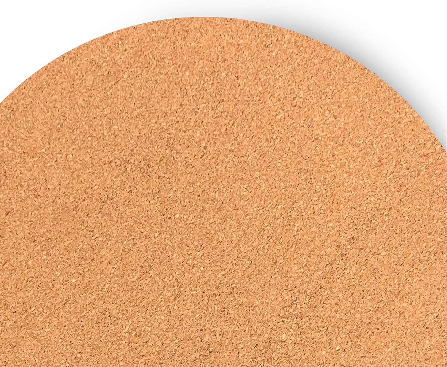 Dainty Home Marble Cork Granite Designed Cork Textured Round Coaster Set