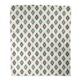 thumbnail image 1 of JSDART Flannel Throw Blanket Blue Pattern Geometric Figures Diamond Ornamental Abstract Rhombuses Modern Color 50x60 Inch Lightweight Cozy Plush Fluffy Warm Fuzzy Soft, 1 of 2