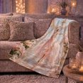 thumbnail image 6 of Orchid Conservatory Ballerina in Pink Gown, Romantic Painterly Style for Ballet Lovers, Birthday Gift, Cozy Flannel Blanket for Bedroom and Living Room, Home Decor, 6 of 9